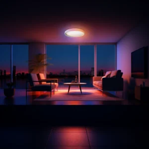 Plafonnier connecté Aqara Zigbee salon marocain