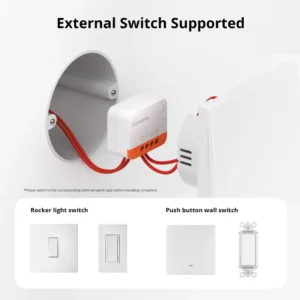 Interrupteur Zigbee SONOFF ZBMINIL2 ultra compact compatible Home Assistant
